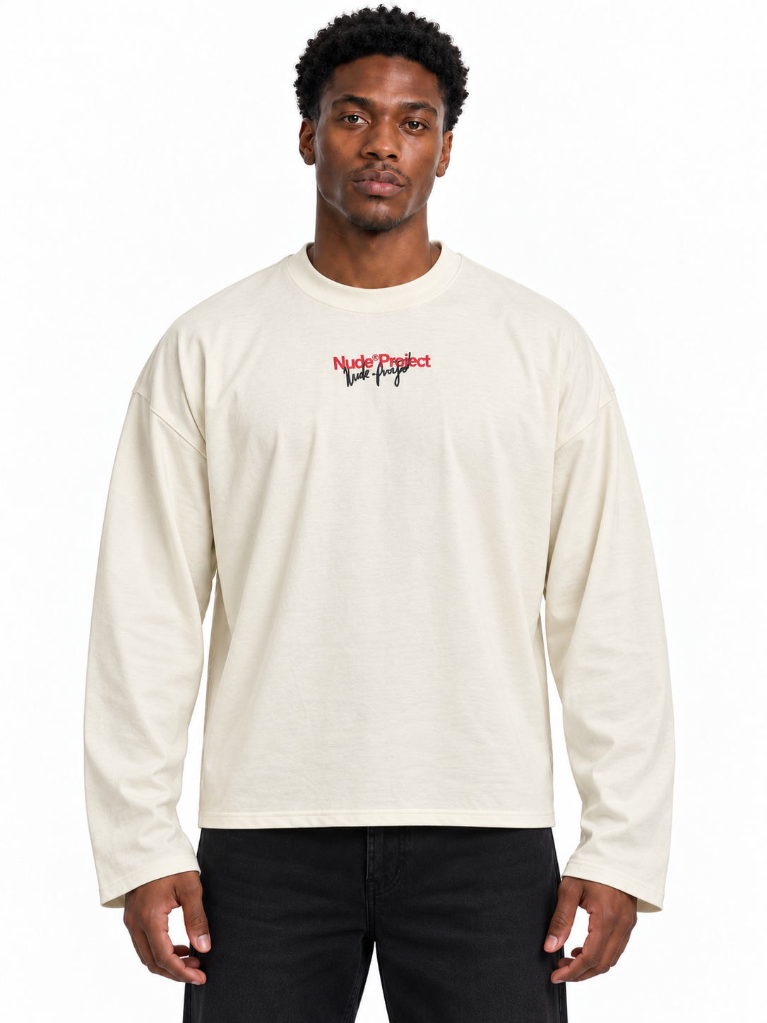 Long Sleeve Nude Project Logo Crema